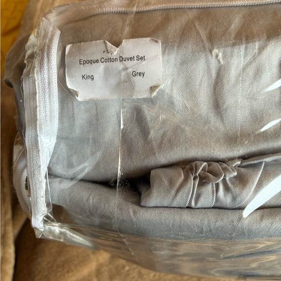 Melange Home Epoque Embroider Grey, King/Cal King Duvet Set - Picture 4 of 5